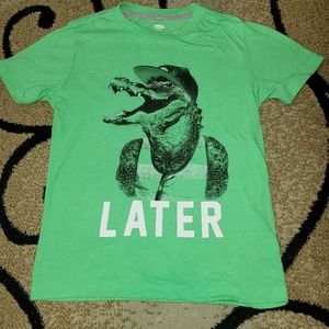 Old Navy Green alligator Boys shirt size M(8)